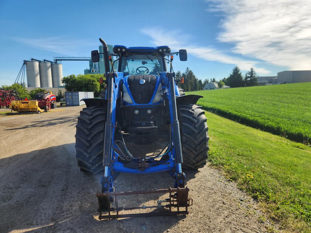 New Holland tractor and equipment yard at the Elm Creek store